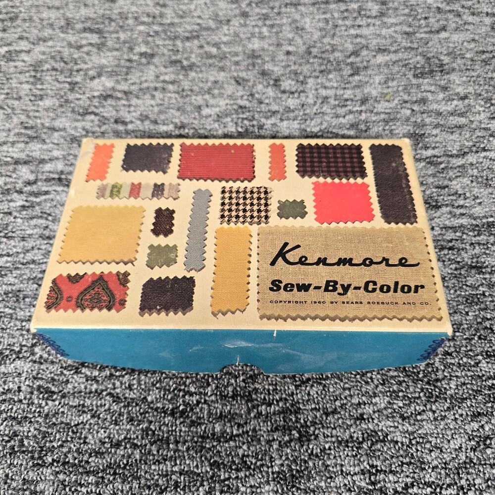 1960's Kenmore Sew-By-Color Zig-Zag Sewing Machine Attachments & Cards 60837 Vtg
